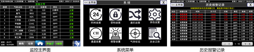 恶臭在线监测系统界面图
